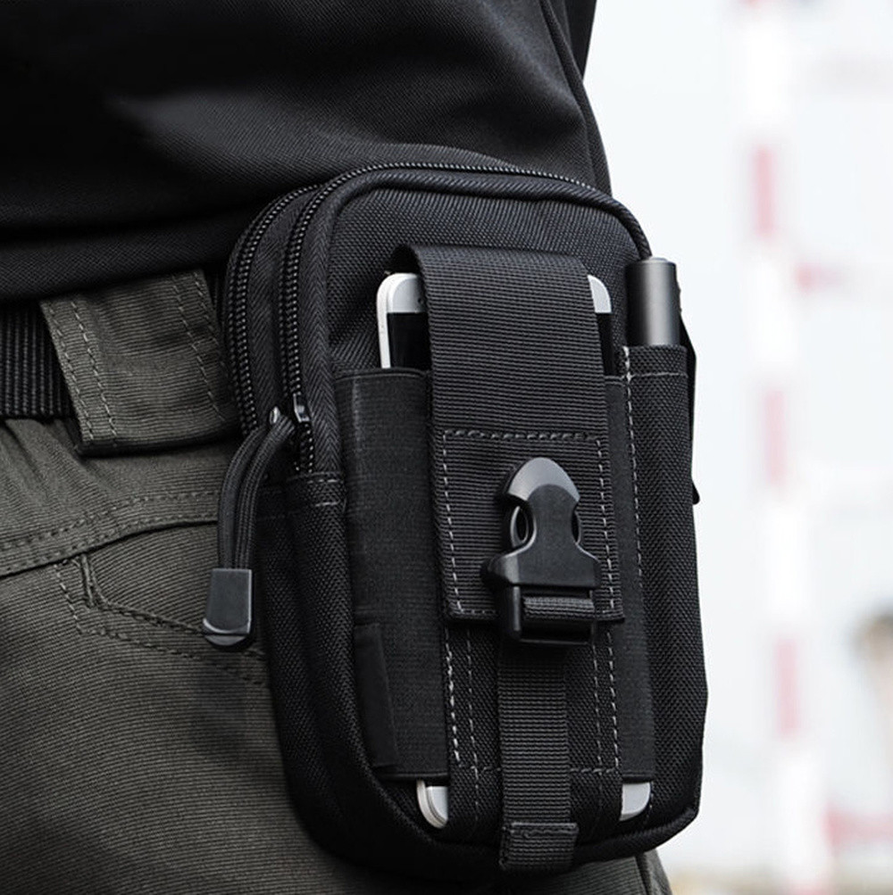 Tactical Molle Pouch Outdoor EDC Utility Gadget Waist Bag Phone Holster Holder