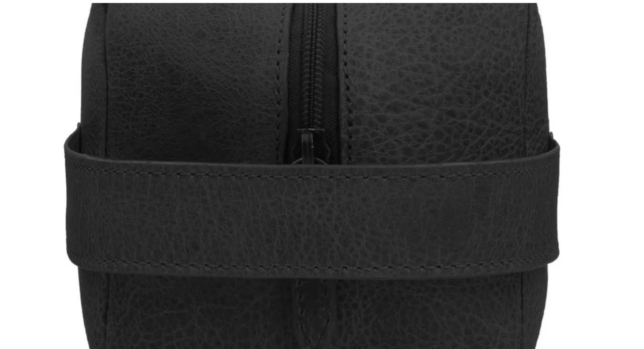 NEW Baker’s Genuine Bison Dopp Travel Kit Toiletry Shoes Bag 11×5″ Made in USA
