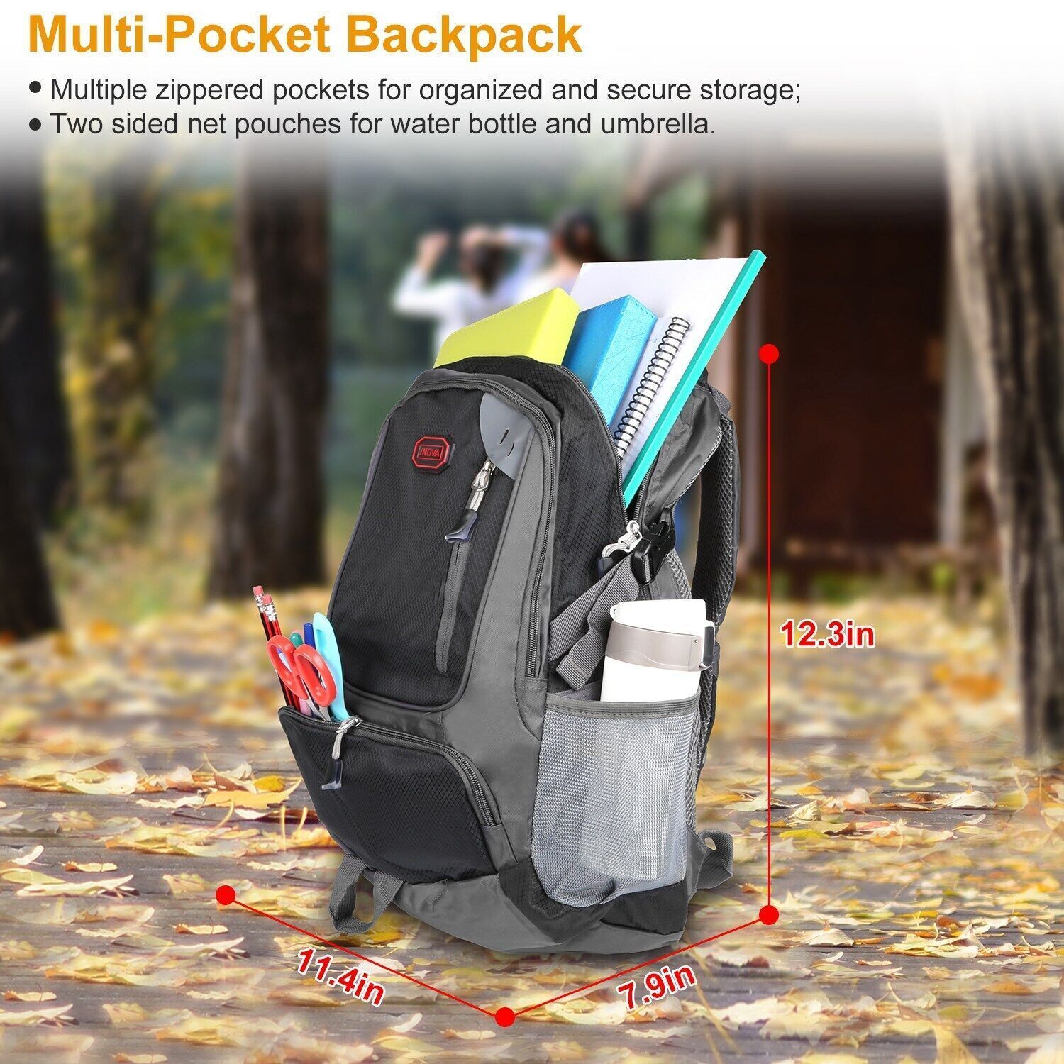 35L Outdoor Straps Backpack Shoulder Bag For Sports Travel School Camping Hiking