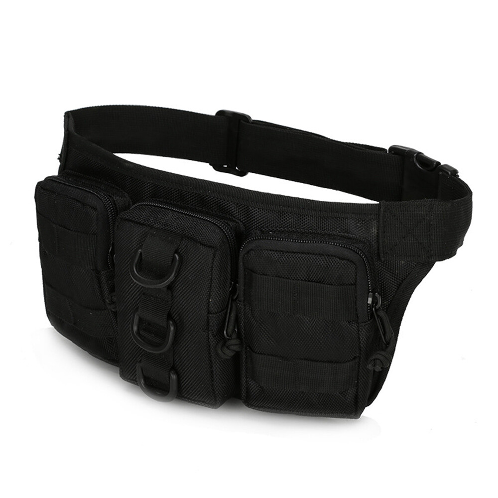 Tactical Waist Bag Molle Pouch Outdoor Waist Pack Military Pouch with 4 Pockets