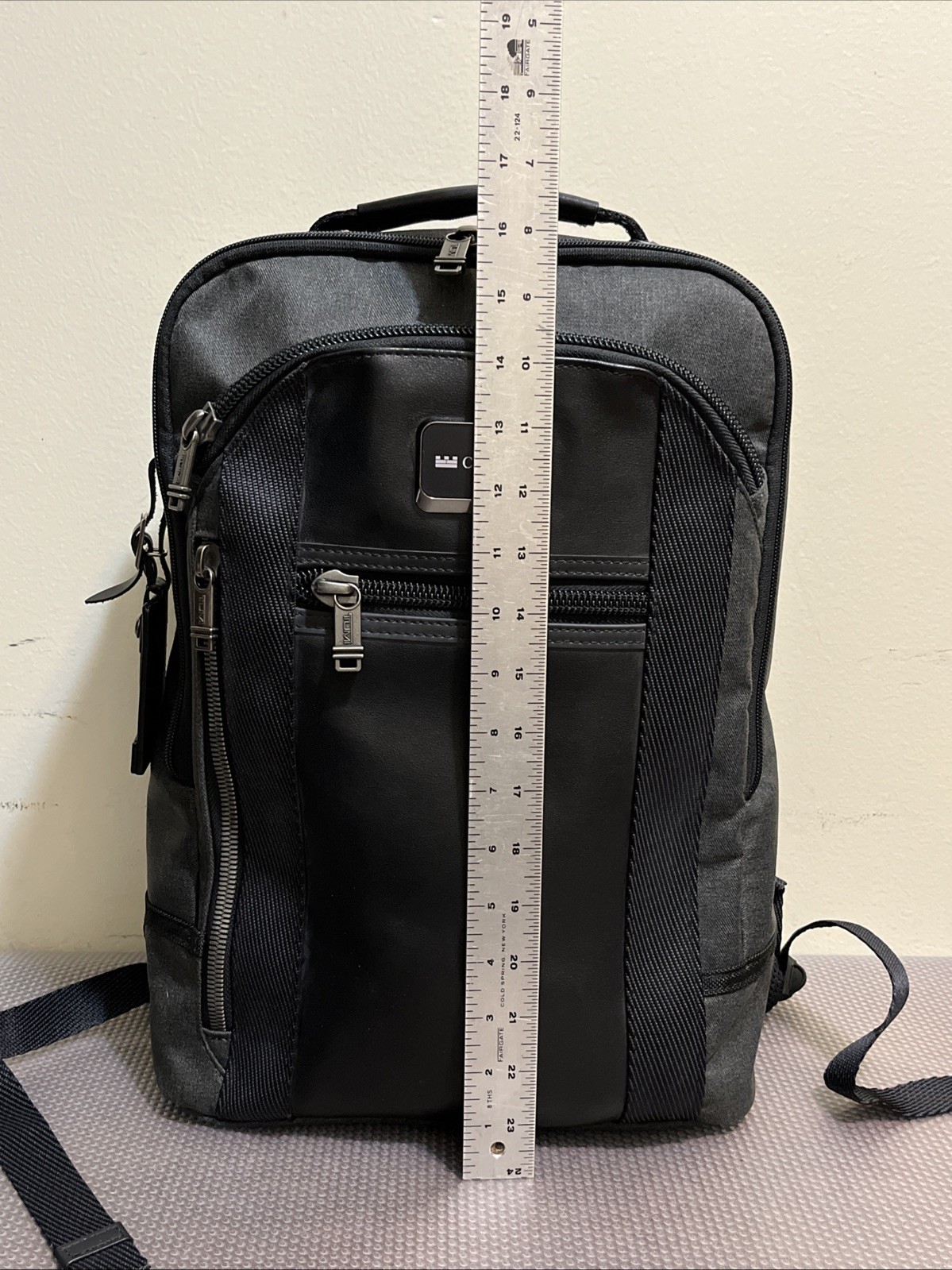 Tumi Alpha Bravo Davis Backpack Laptop Carry Bag Nylon Leather 232682GT3 – EUC