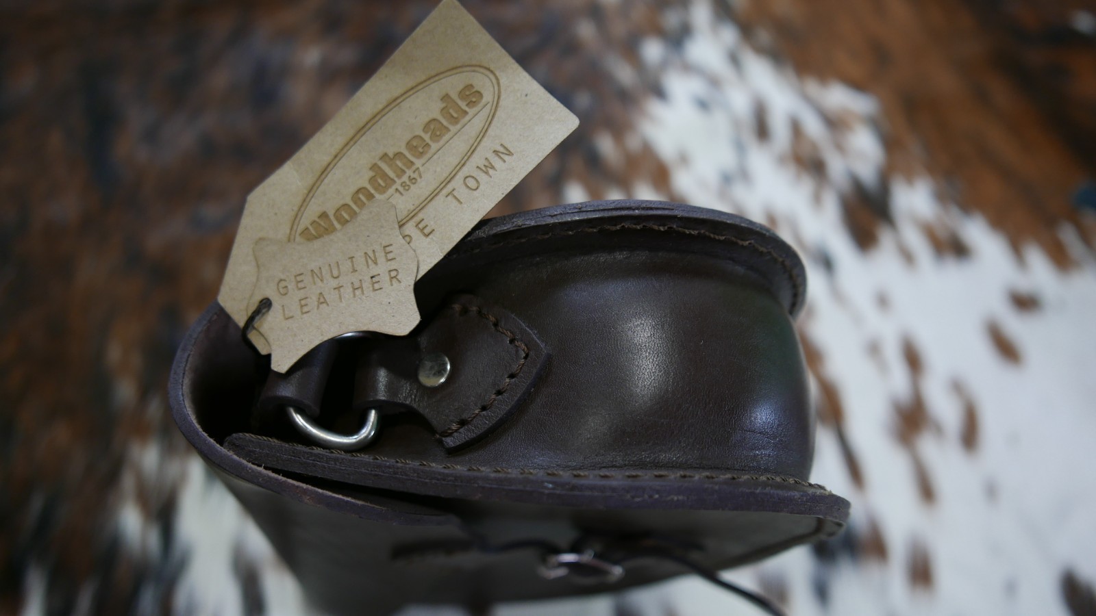 Medium Saddle Leather Sling bag in Dark Terracotta Color Veggie Tanned Sling Bag