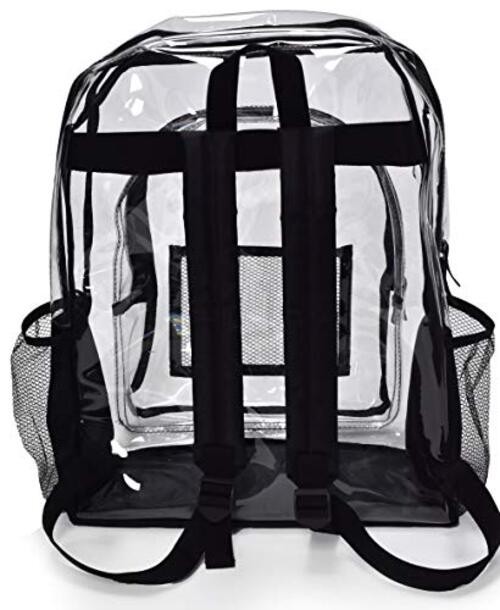 Handy Laundry Clear Backpack Stadium Approved – Heavy Duty Clear Backpack