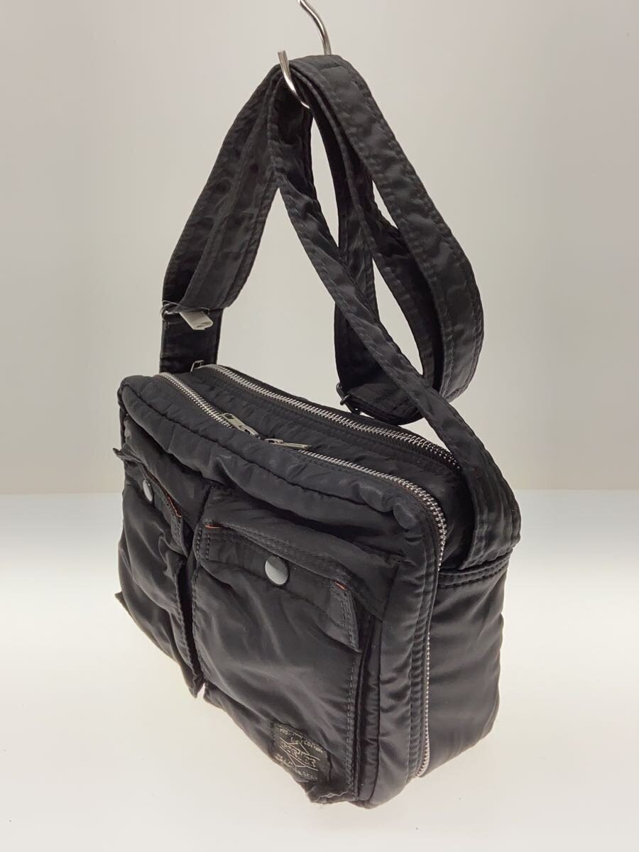 Authentic PORTER Nylon Shoulder Bag Black 15cm High 23cm Wide Compact\
