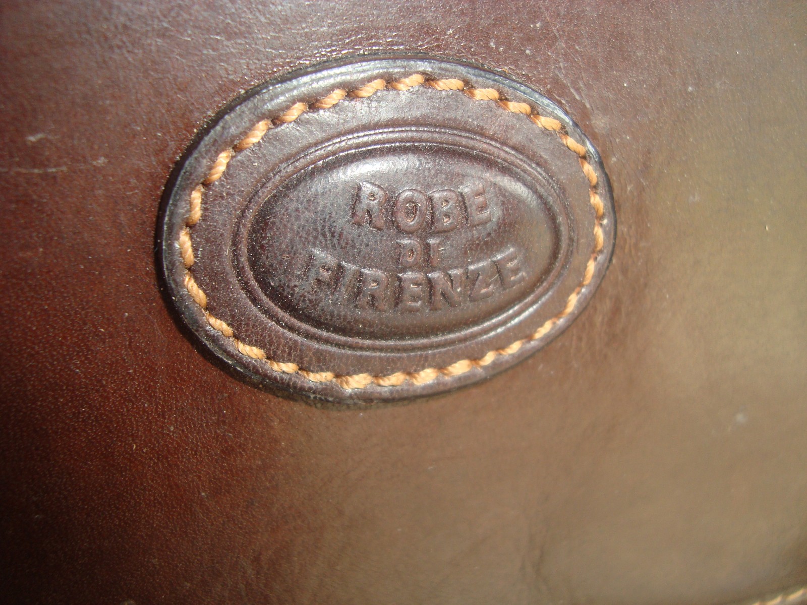 Rage Vtg Robe Di Firenze Handmade Genuine Italian Leather Briefcase Bag