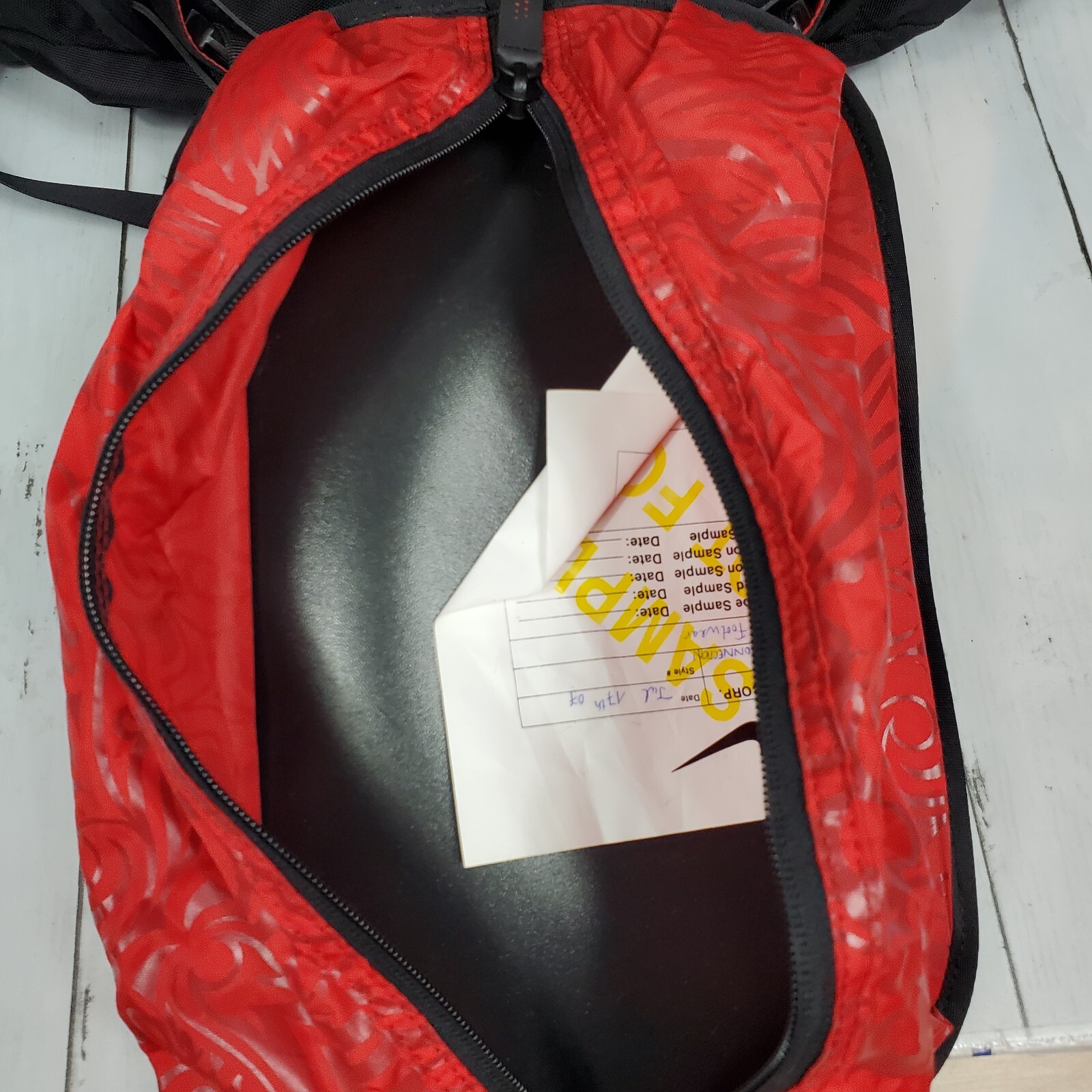 Nike Olympic Sample Backpack Black Yellow Large “CHINA” Multipocket Y2K Vintage
