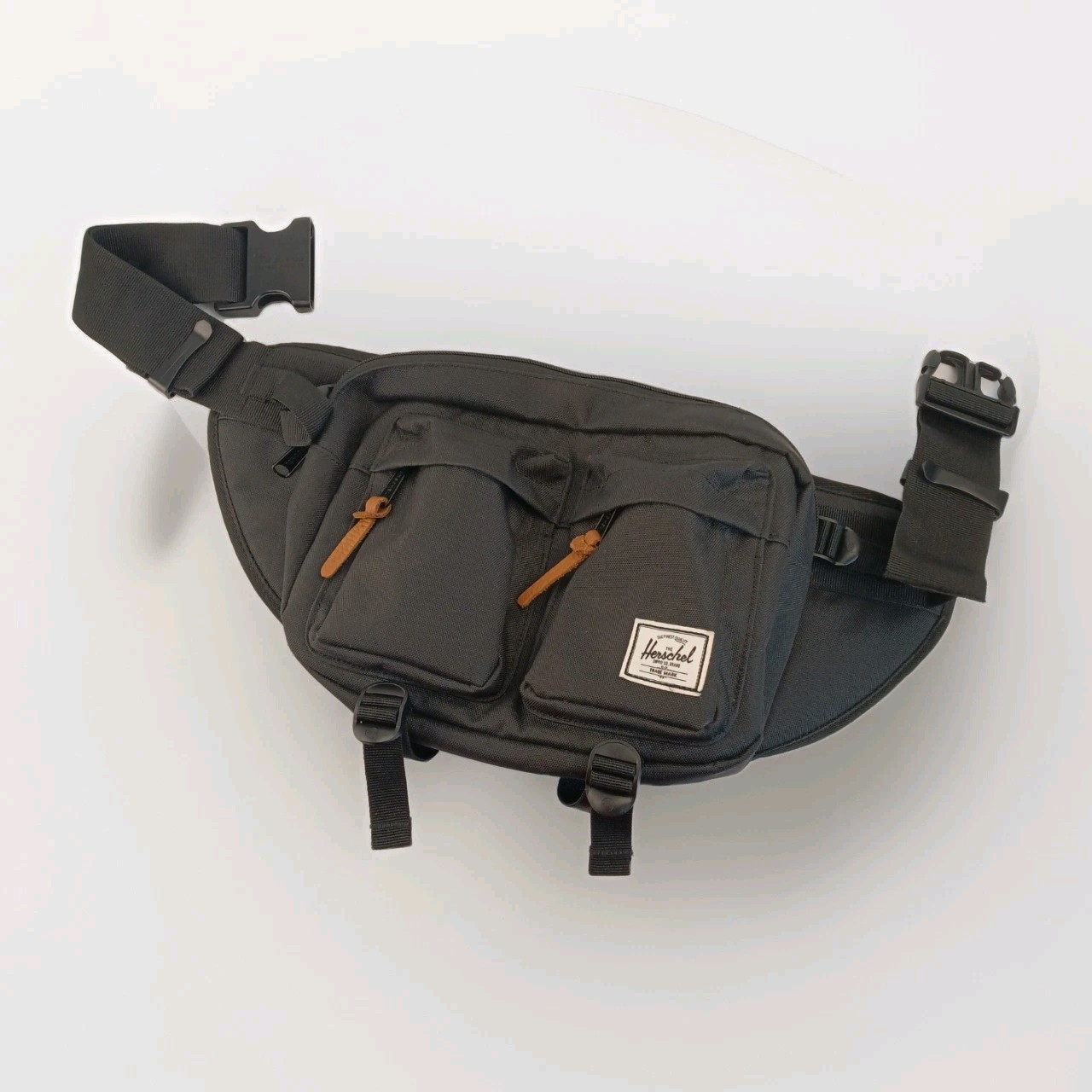 Herschel Supply Co. Eighteen Hip Periscope Ripstop Crossbody Black 3M Fanny Pack
