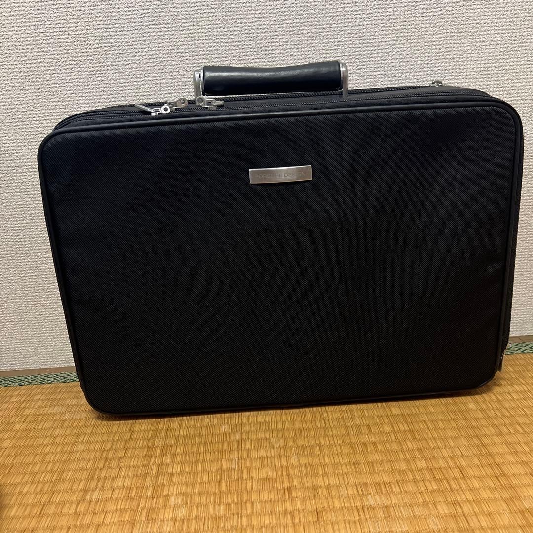 Porsche Design Men Black Carry Case Business Bag Motorsport Edition Casual Used