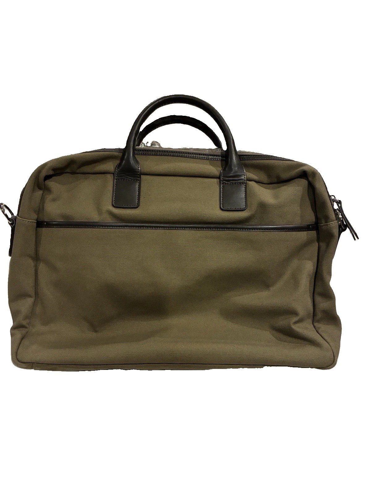 New – Messenger Bag Briefcase – Canvas and Leather- Shoulder Bag for Men
