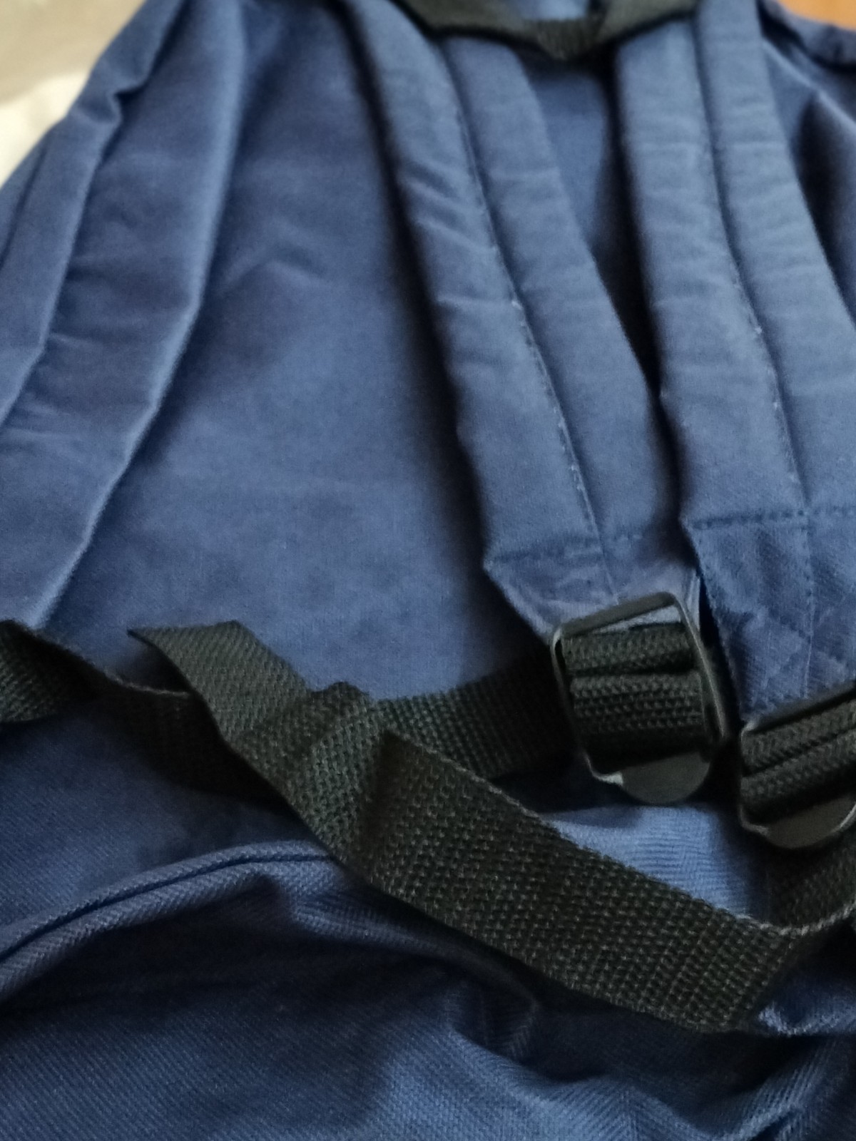 Navy Blue Multi-Pocket Backpack – Durable and Spacious – Ideal School/University/