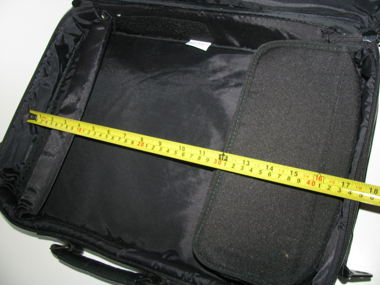 Case-Tek Inc Chicago IL Black Leather Computer Briefcase 17″x12″x6″ Made in USA