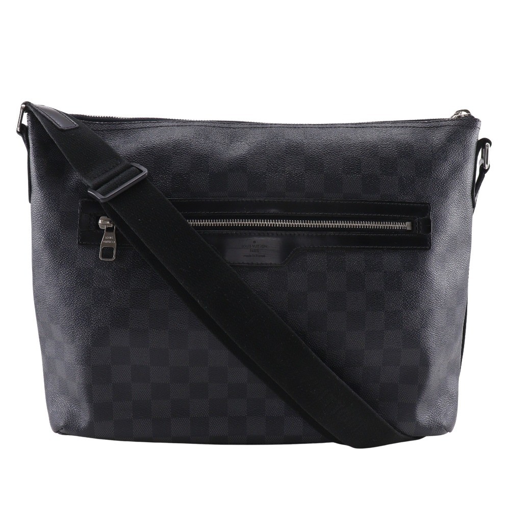 LOUIS VUITTON Mick MM Shoulder Bag N40004 black Damier Grafitto Canvas mens