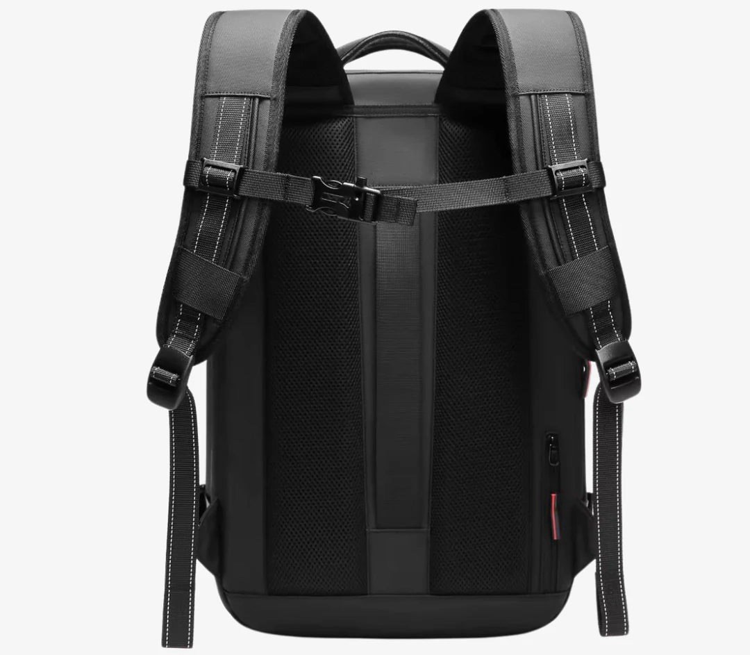 Vacuum Compression Travel Backpack – Expandable 17” Laptop Bag, Business, Hiking