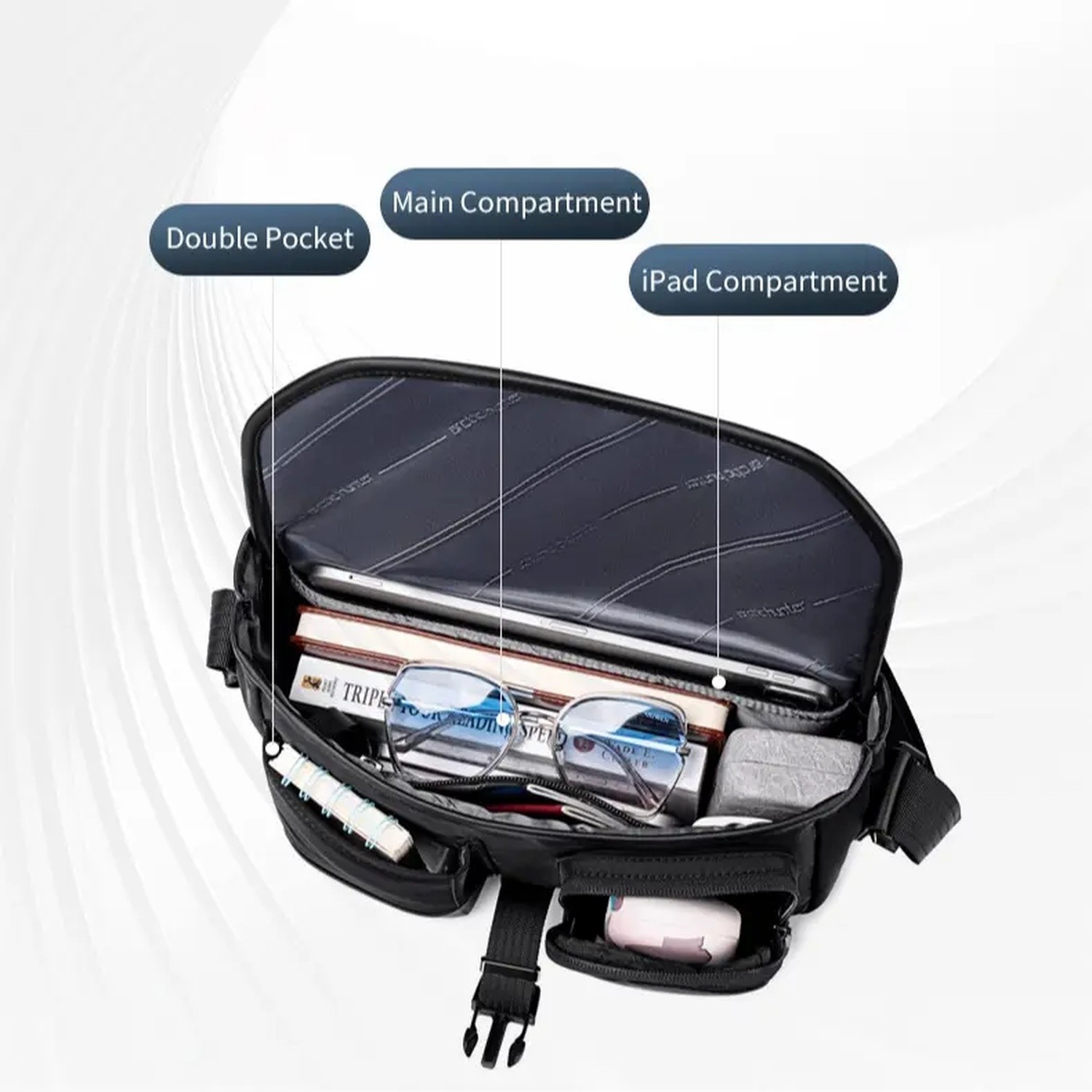 Arctic Hunter Men’s Waterproof Messenger Crossbody Bag–Stylish Work & Travel Bag