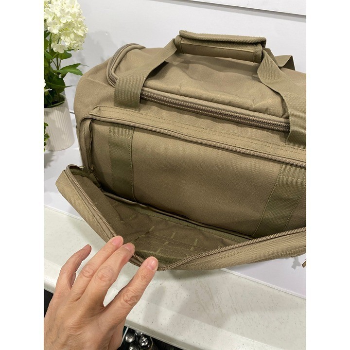 New Cornerstone Canvas Tactical Duffle Bag with shoulder Strap Coyote Brown