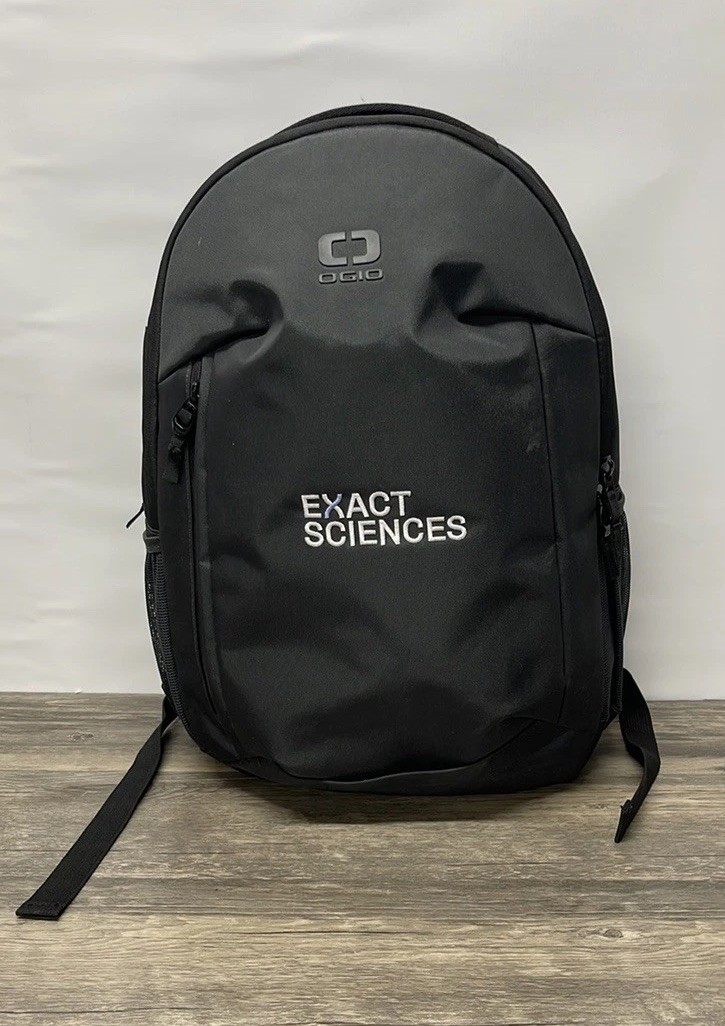 OGIO Black Backpack Exact Sciences Logo Laptop Travel Work Bag Water Btl Pocket