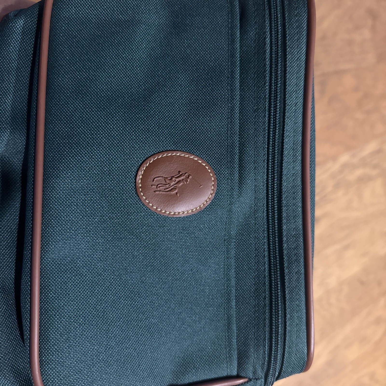Vintage Ralph Lauren Green Canvas Camera Or Shoulder Bag