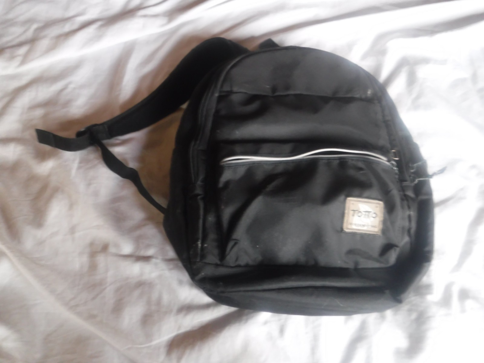 Totto Eco Friendly Bag Black Backpack Pre Owned