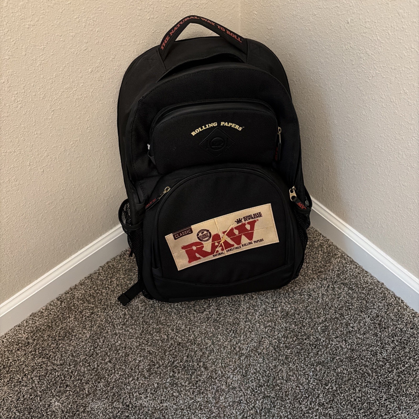 Raw Rolling Papers Black Backpack