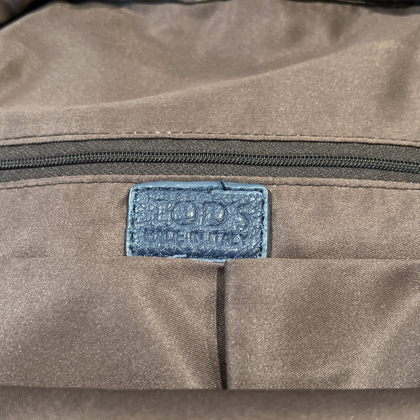 Tod’s Backpack in Navy Textured Leather