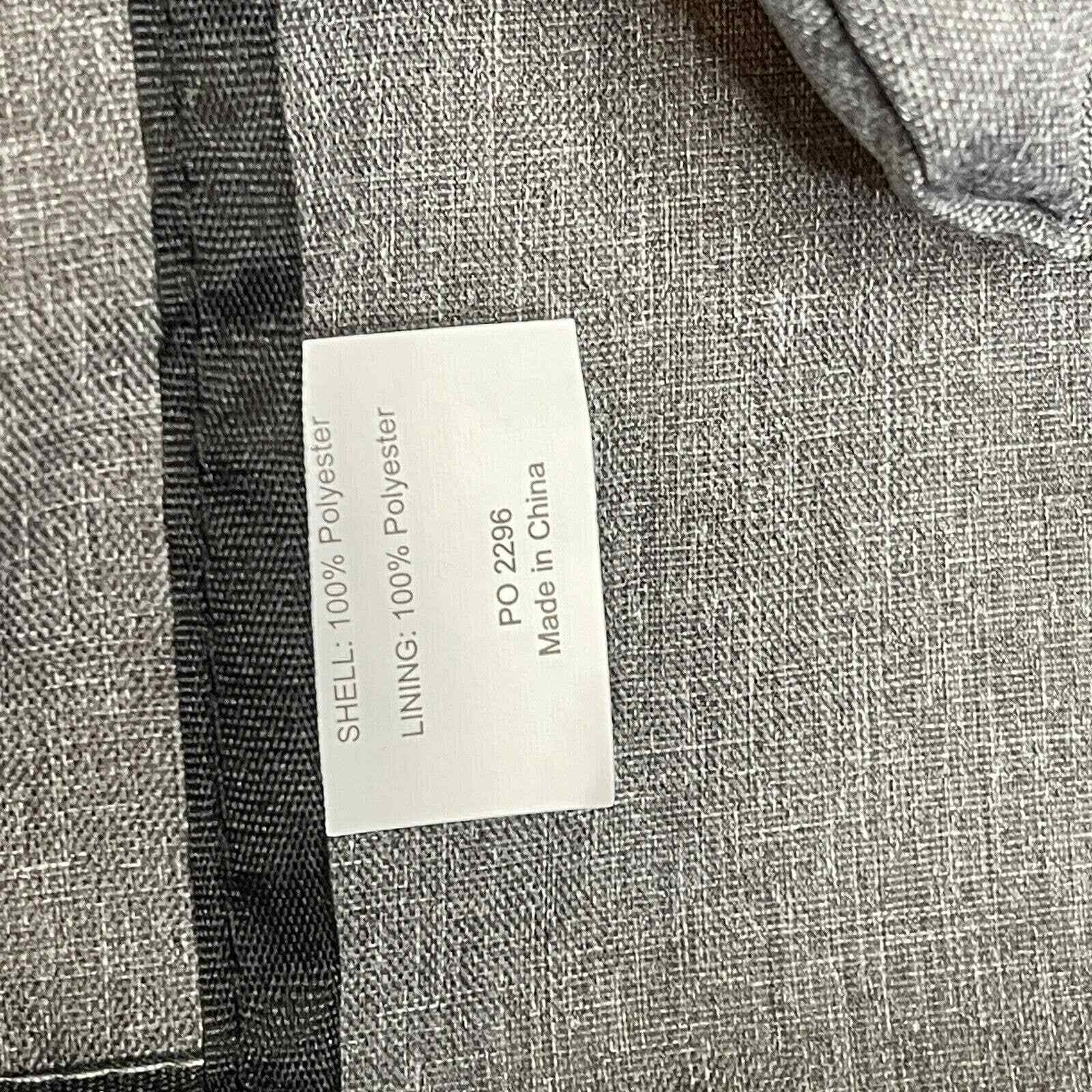 Origaudio Foldable Computer Gray Backpack Zipper Square Rectangular