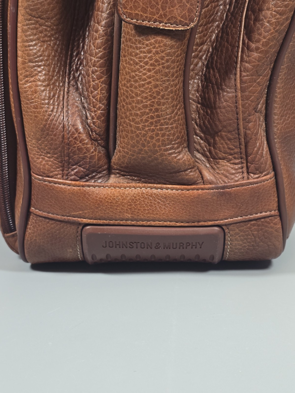 Johnston & Murphy Brown Leather Briefcase Shoulder Laptop Bag