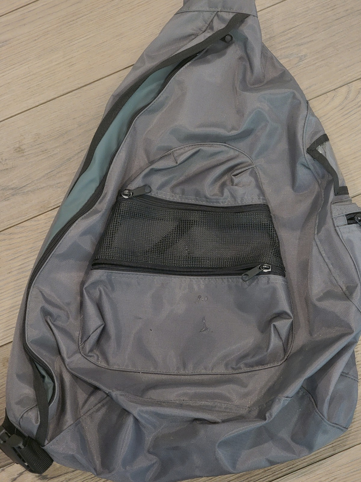 Aeropostal Backpack Large WPL #8046 Grey Cross Shoulder Bag Cross Preowned