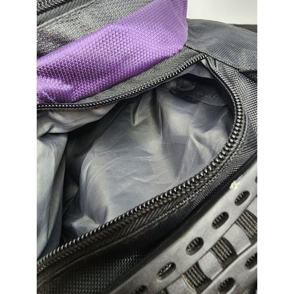 Microsoft Backpack Laptop Bag Zipper Pockets Purple Black