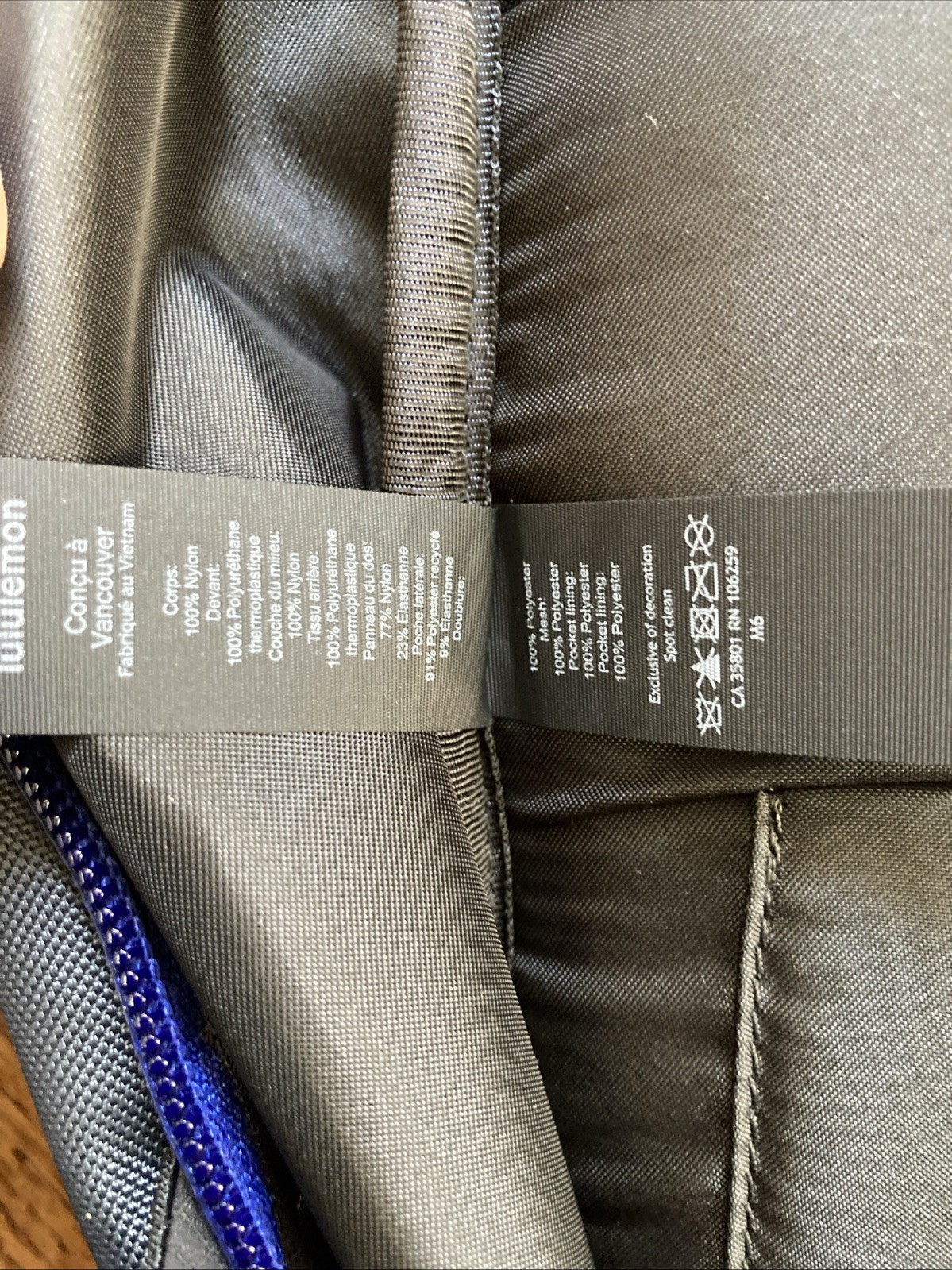 NWT Lululemon Mens More Miles Backpack 25.5L OBSI Black/Blue
