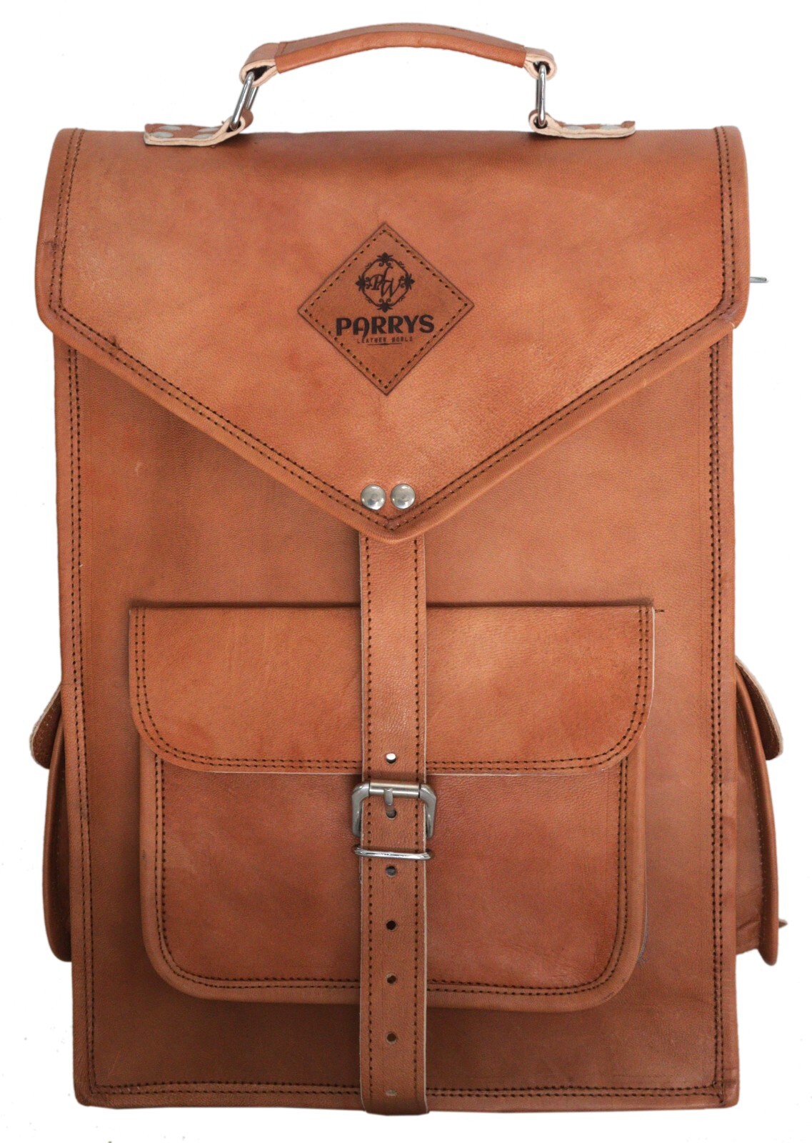 Vintage leather backpack Laptop Messenger Convertible Rucksack Sling Bag Unisex