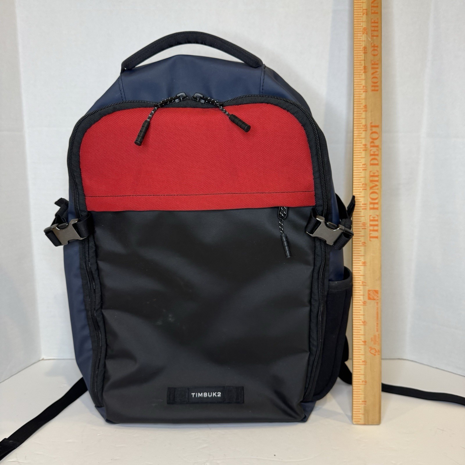 Timbuk2 Division Backpack Pack Jet Black Blue Red Laptop Bag Padded Custom