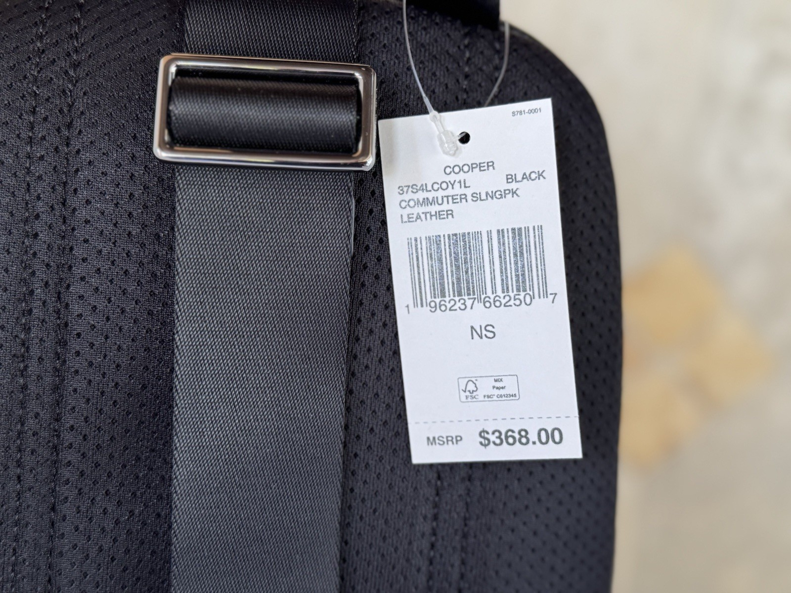 MICHAEL KORS COOPER COMMUTER SLING PACK LEATHER BACKPACK BLACK