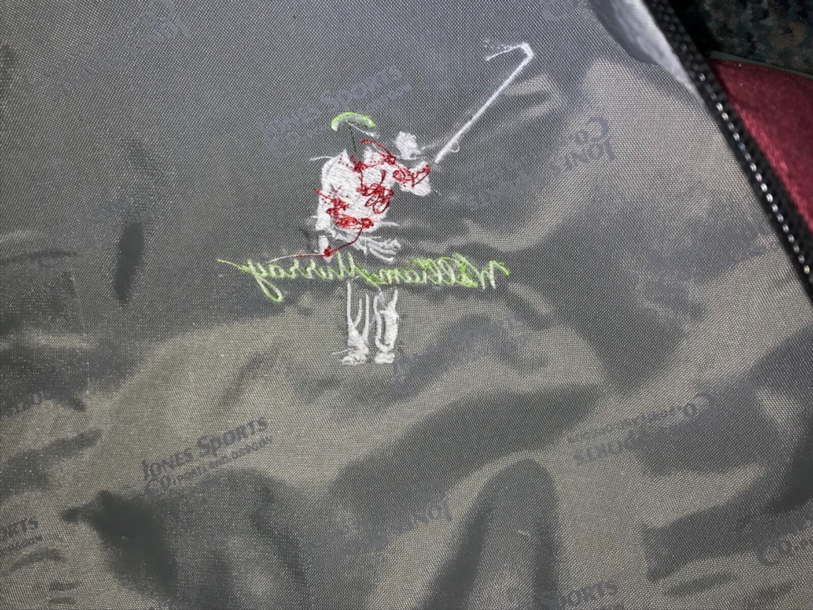 William Bill Murray Golf Duffle bag Jones co. Sports Rare Special Edition OOAK