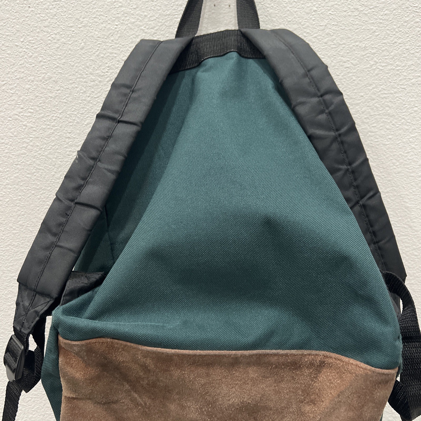 Northwest Territory Y2K Backpack Dark Green Leather Bottom Embroidered Gorpcore