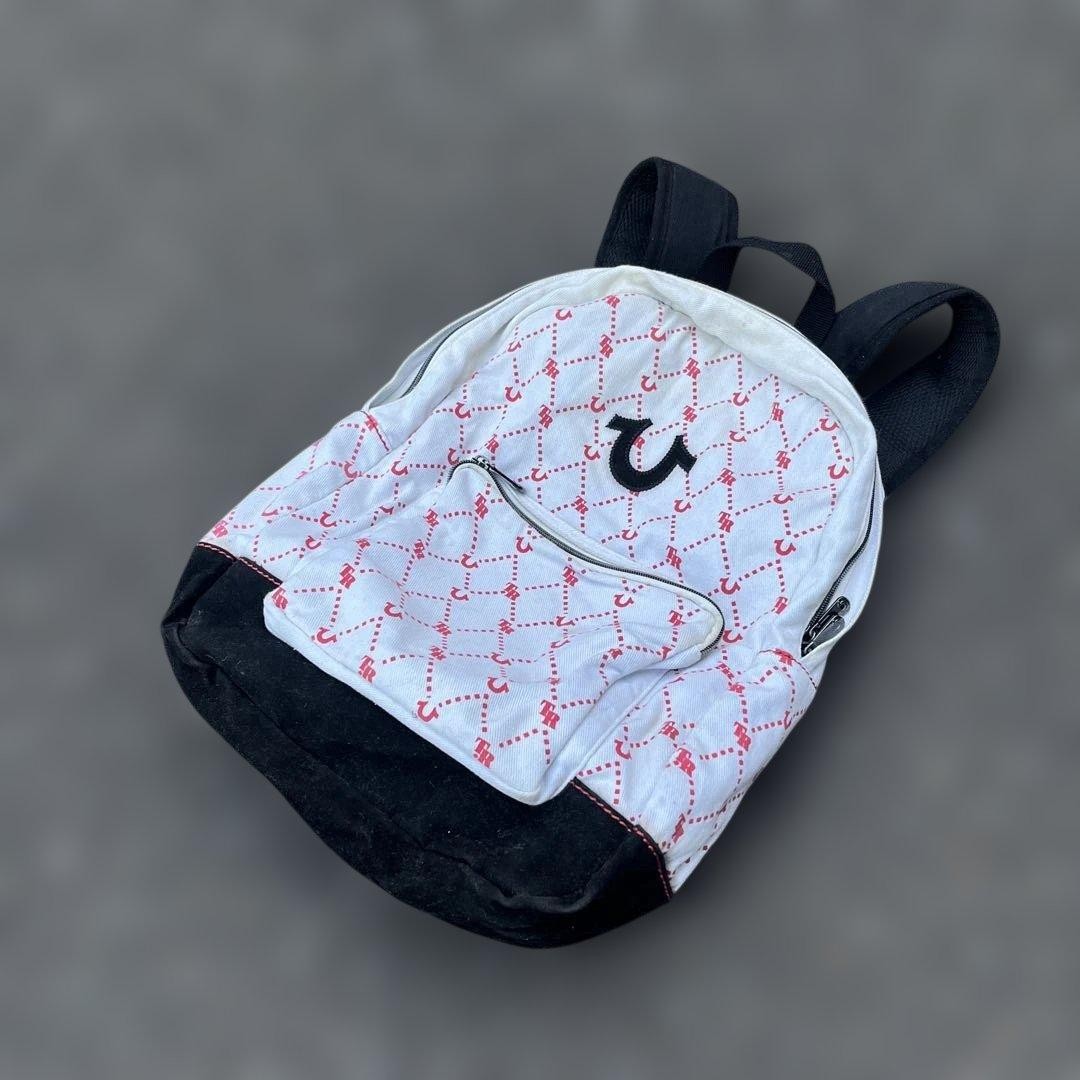 True Religion Backpack White Embroidery
