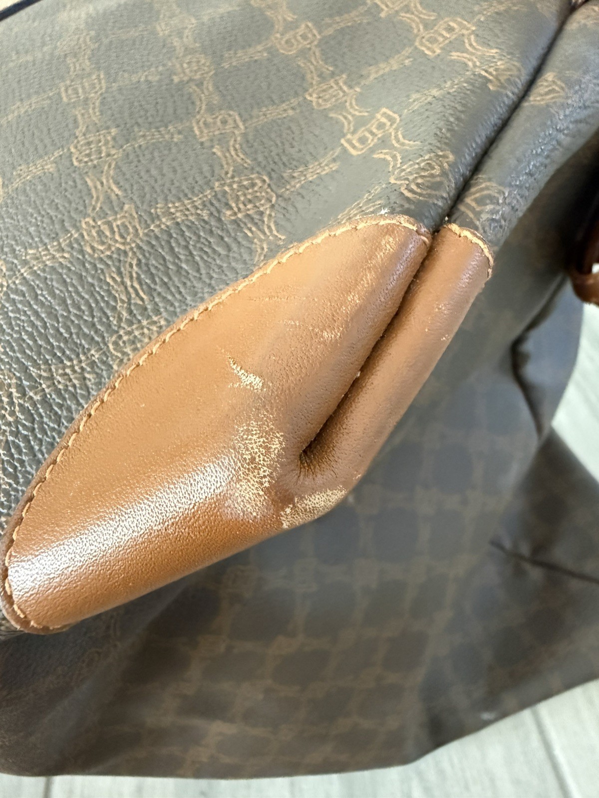 Authentic Vintage BALLY Monogram Canvas Weekender Boston Bag- Made in Italy