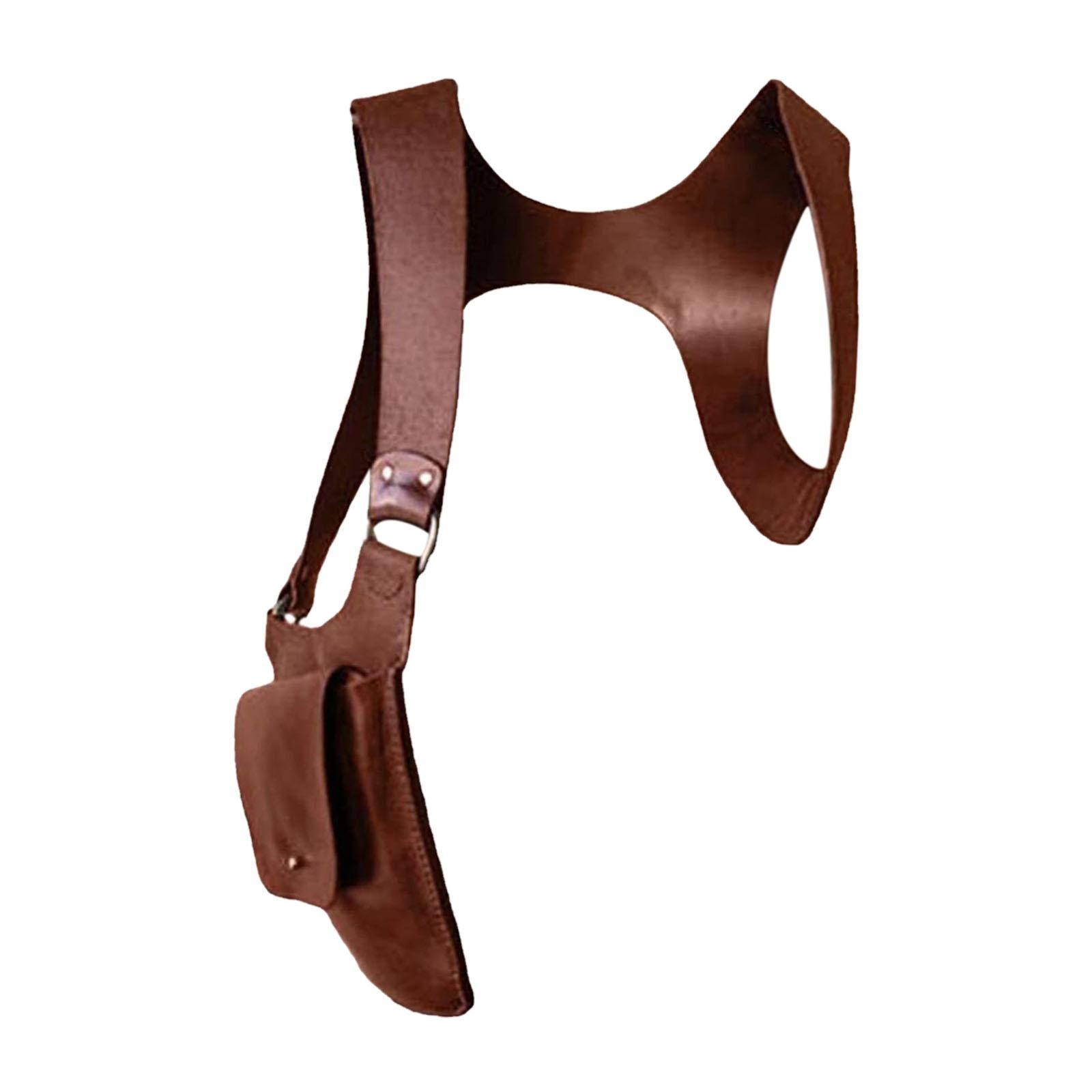 PU Leather Hidden Underarm Shoulder Bag. Women Men Shoulder Wallet Concealed-