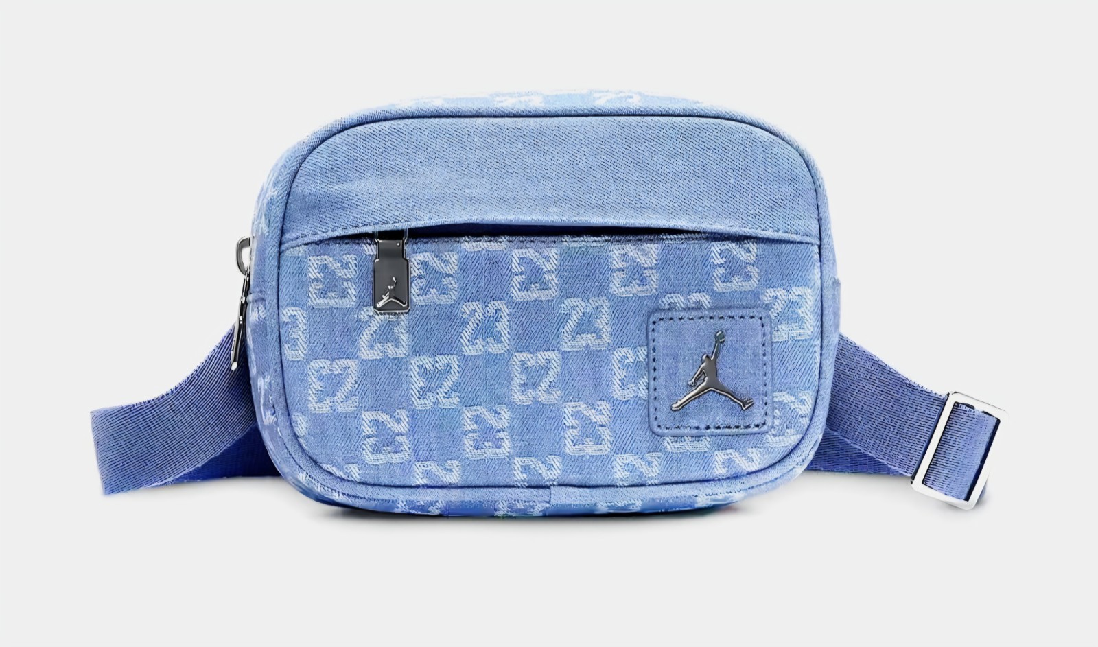 Nike Jordan 23 Monogram Camera Bag Denim Blue 1.5L Limited Edition Allover Woven