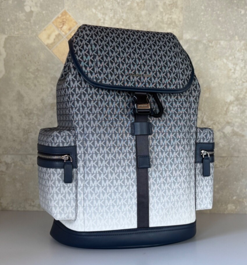 MICHAEL KORS COOPER LARGE UTILITY BACKPACK MK OMBRE NAVY