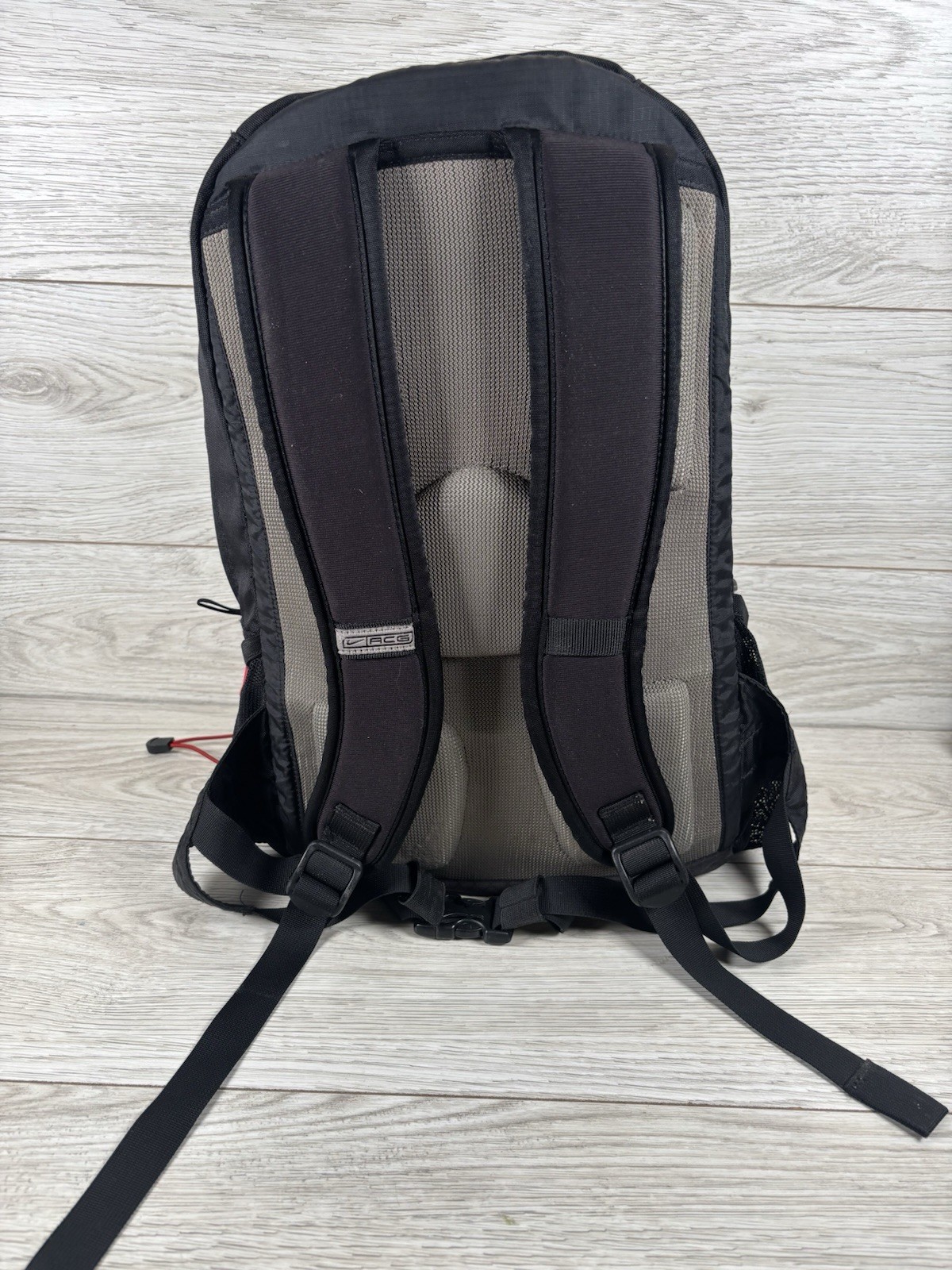 Nike ACG Backpack Black Gray & Red Technical Hiking Hunting Travel Durable READ