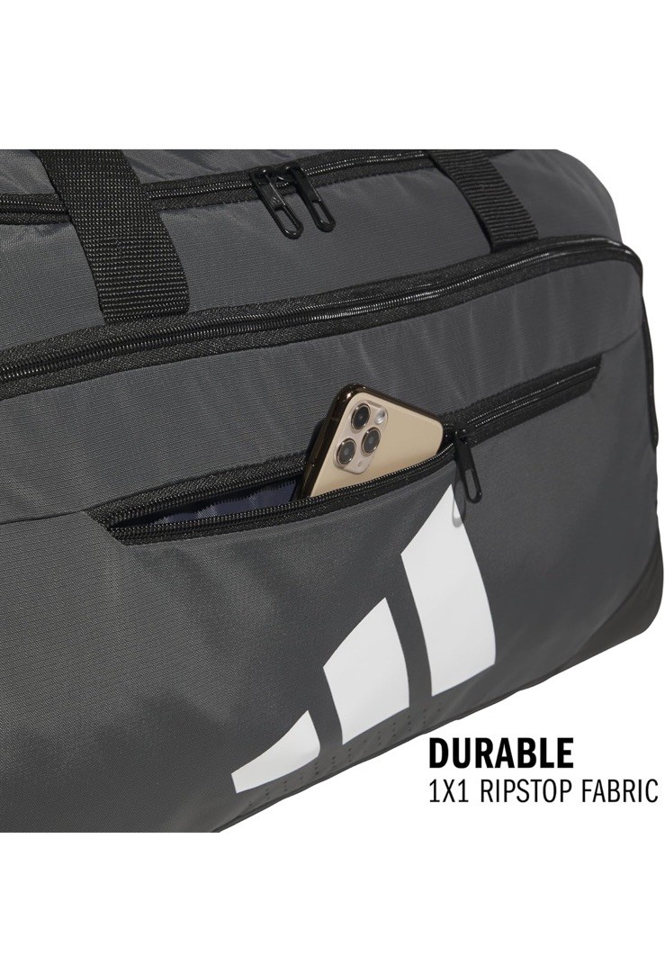 Adidas Defender 5 Medium Duffel Bag Men’s OS Dark Gray Shoulder Strap Workout