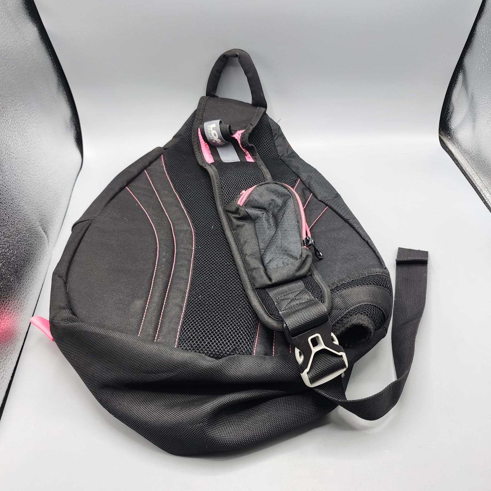 Adidas Backpack Black & Pink Polyester – Used