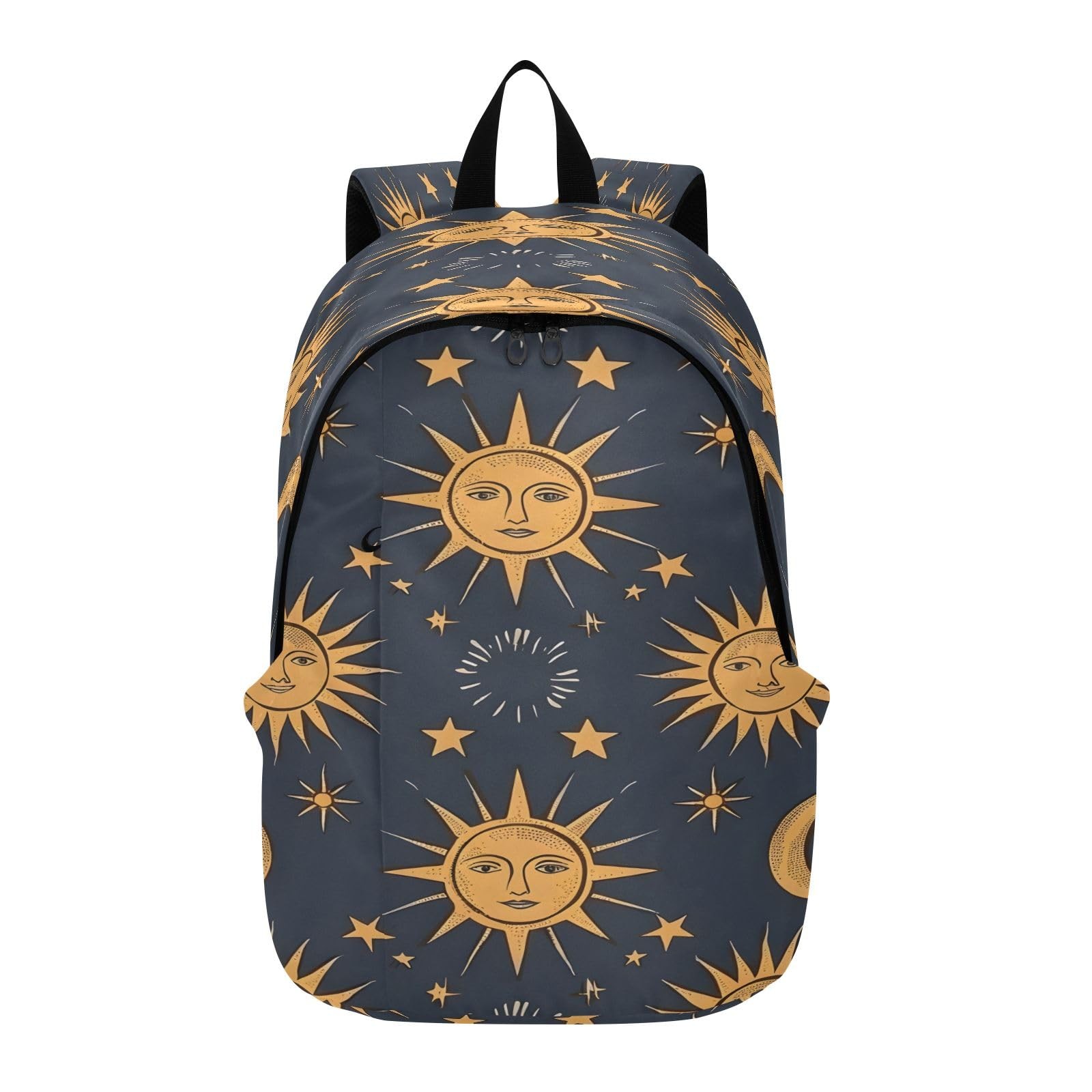 Sun Moon Stars Travel Backpack Laptop College Bookbag for Women Men Work