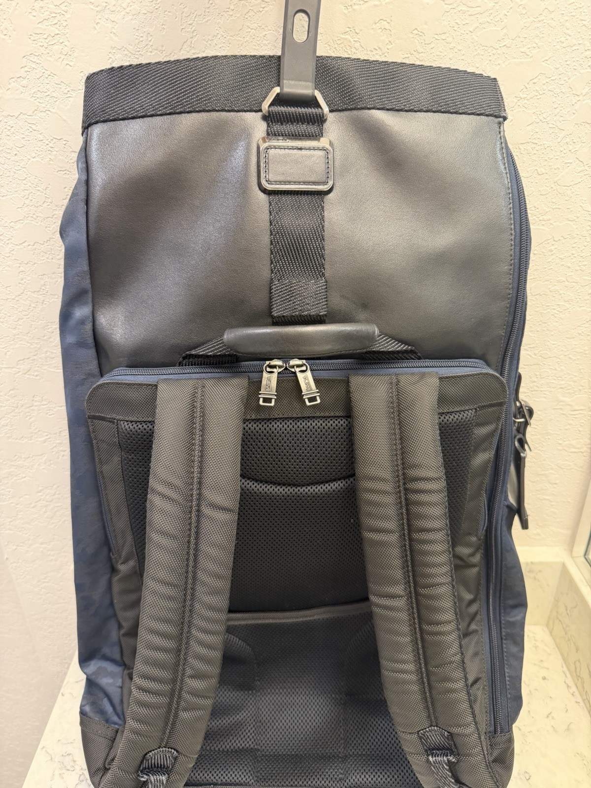 TUMI Alpha Bravo Navy Camo Roll Top Backpack 232388NVYCE