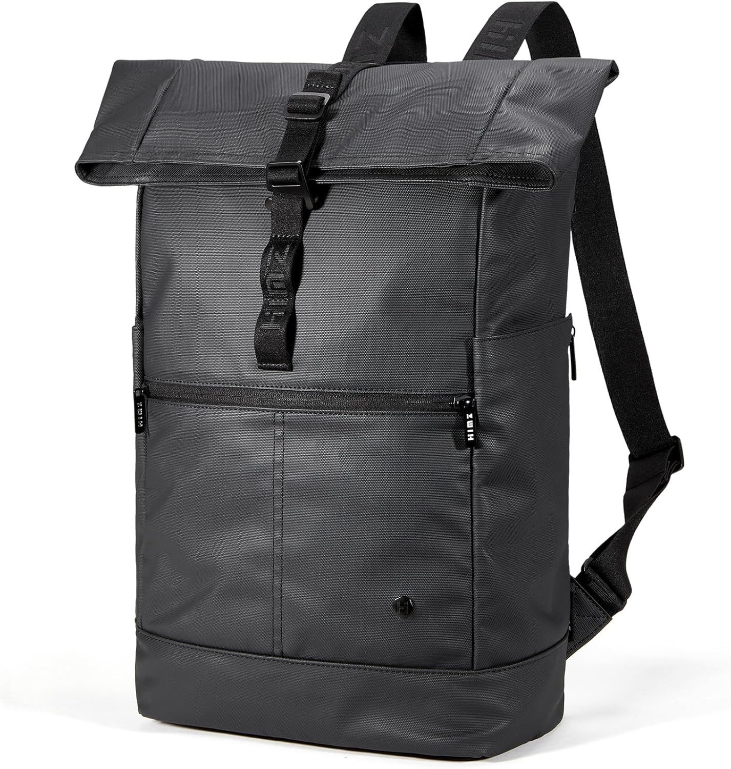 Rolltop Backpack for Adults, Water Resistant Expandable Daypack with Dedicated C