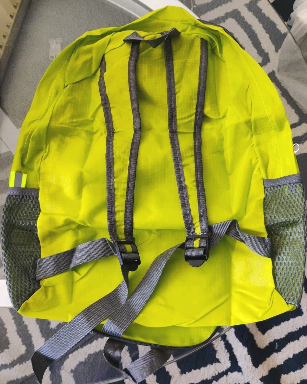 No Brand Foldable Backpack Lightweight Travel Book Bag Bright Lime Preloved