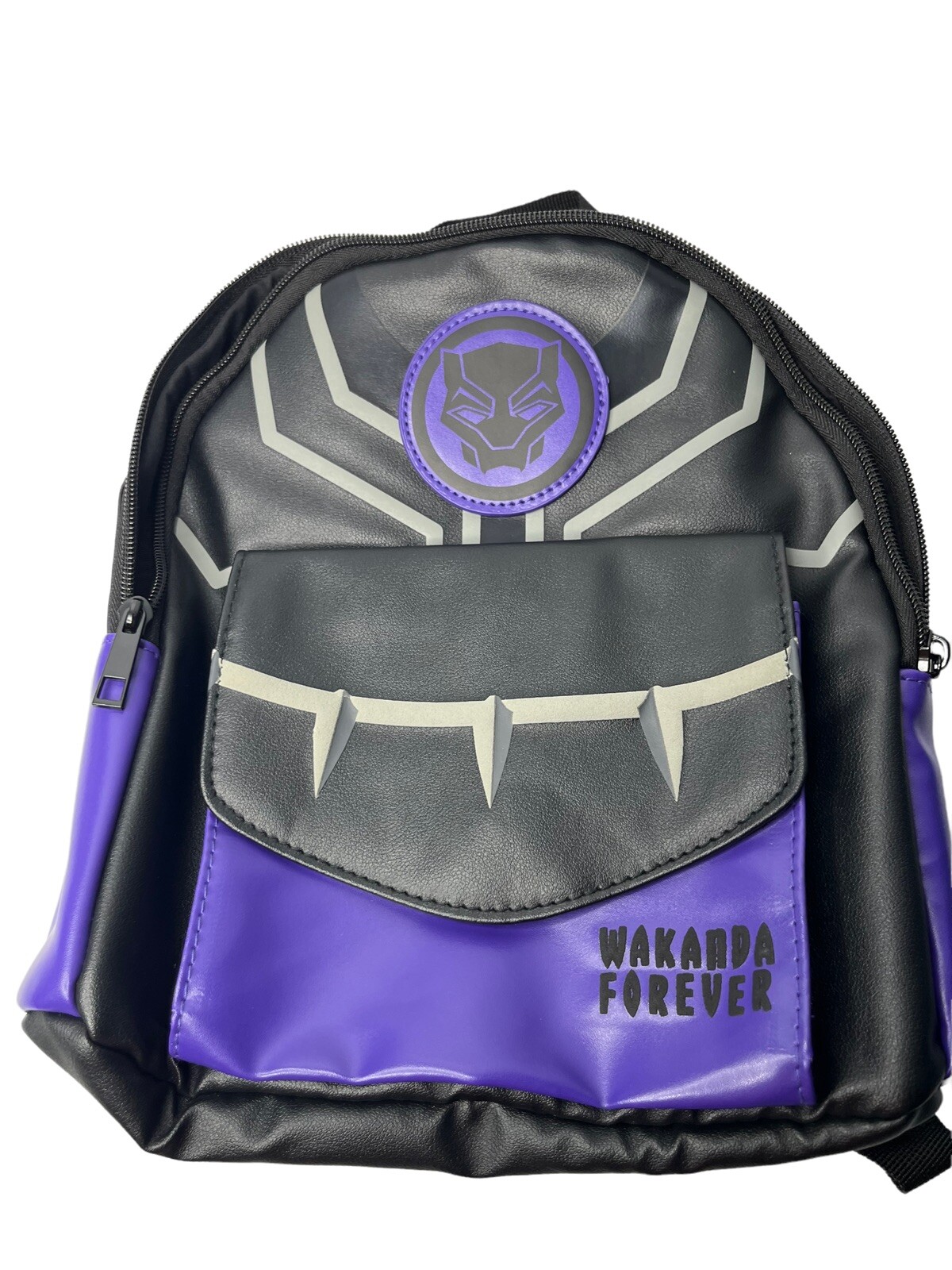 Limited Marvel Black Panther Backpack Purple Black Mini Backpack Wakanda Forever