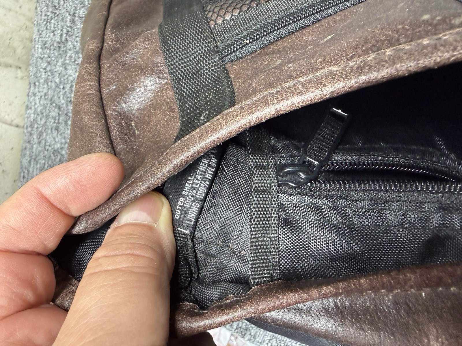 Wilsons Leather Black Leather Backpack Multiple Pockets Roomy Main Section