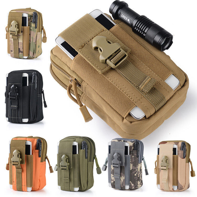 Tactical Molle Pouch Belt Waist Pack Bag Military Waist Fanny Pack Phone Pocket