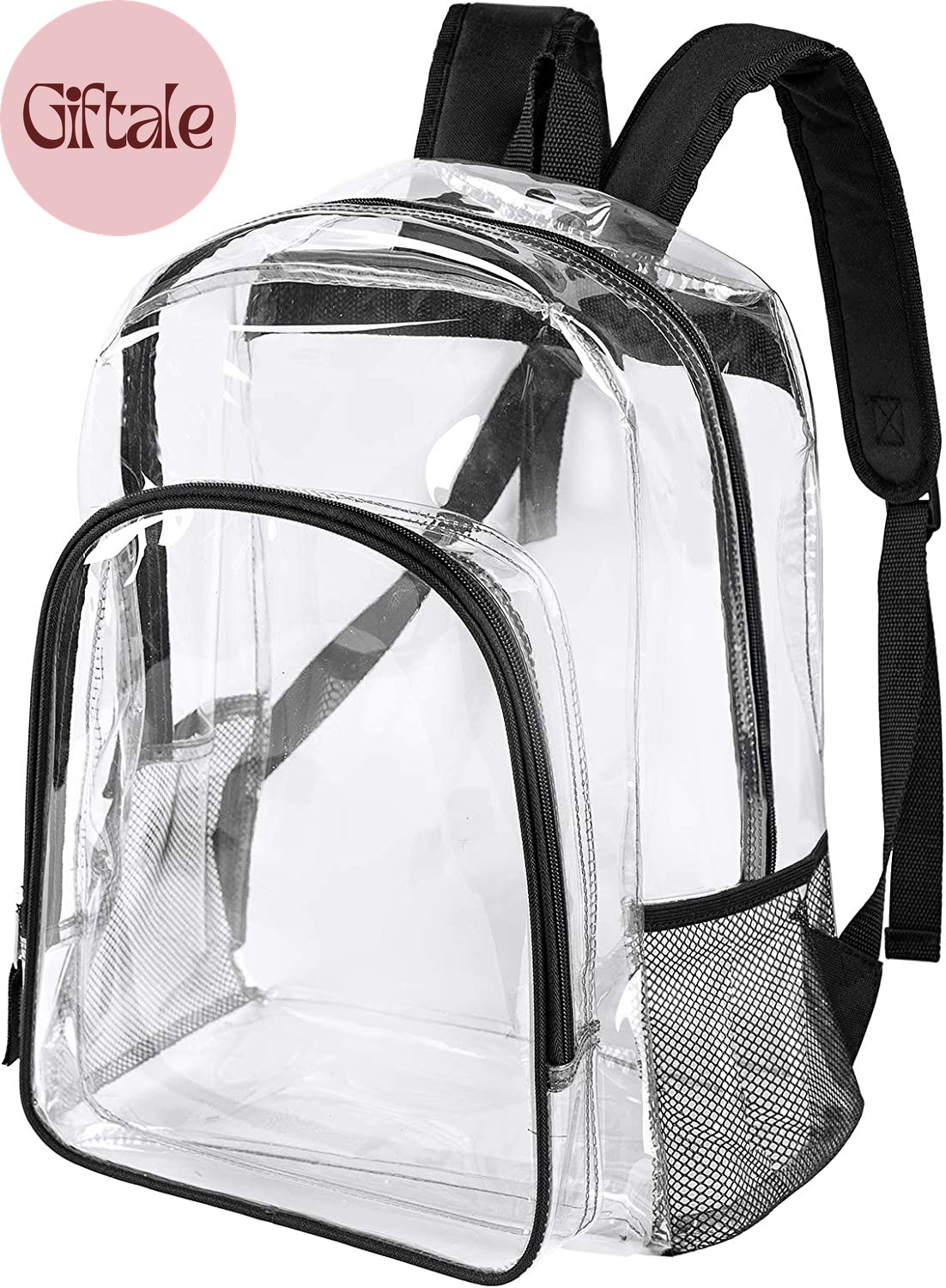 Clear Backpack Heavy Duty – 16X12X6 in Large Transparent Backpacks for School, C